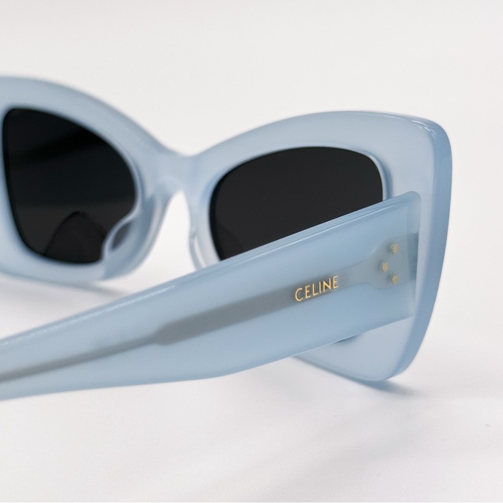 NEW CELINE CL40236I 84A BUTTERFLY BLUE GREY WOMEN SUNGLASSES CELINE - Picture 6 of 10